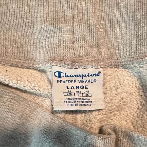 Champion Mens Gray Joggers with Logo - Picture 4 of 4